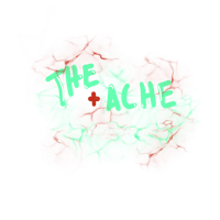 a red and green logo with the word'the blue'on it